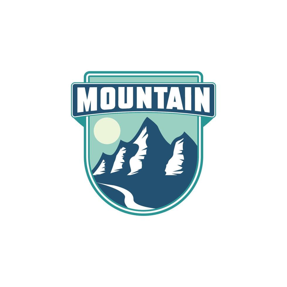 logo Montagne aventure expédition vecteur