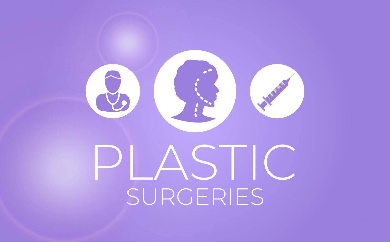 violet Plastique chirurgies Contexte illustration bannière vecteur