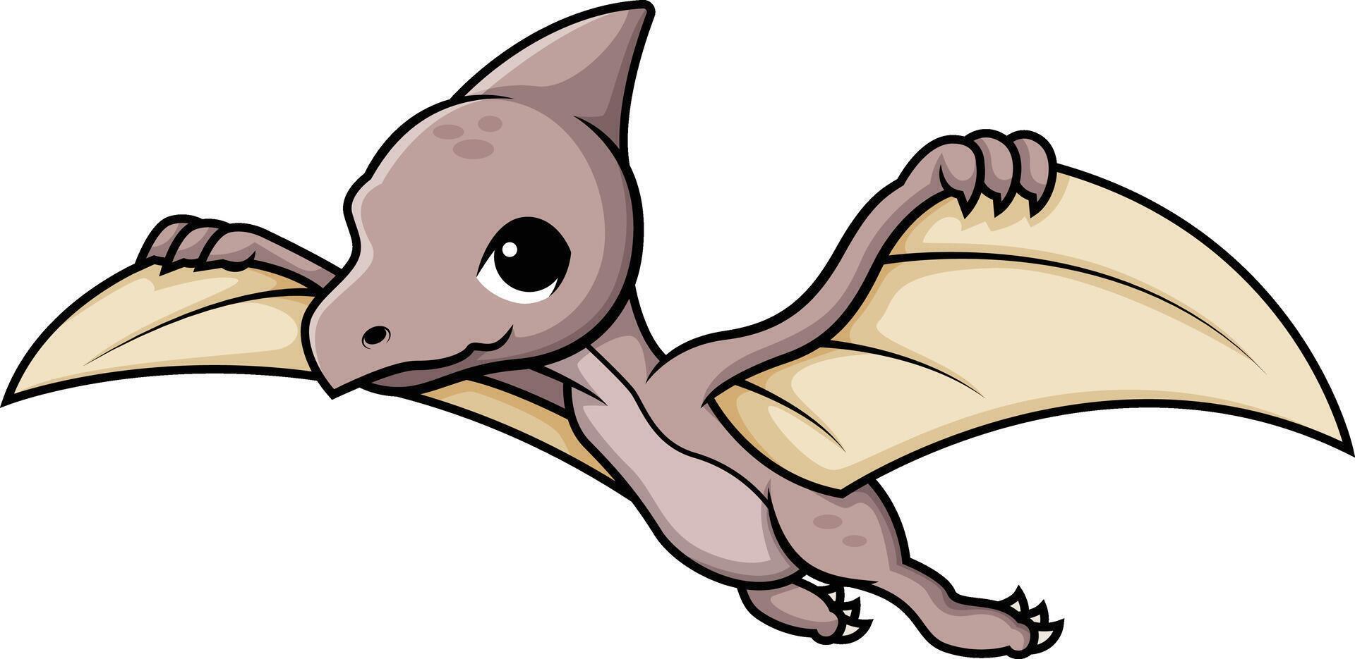 mignonne ptéranodon dinosaure illustration vecteur