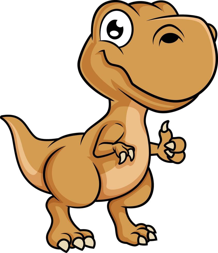 mignonne t-rex dinosaure illustration vecteur