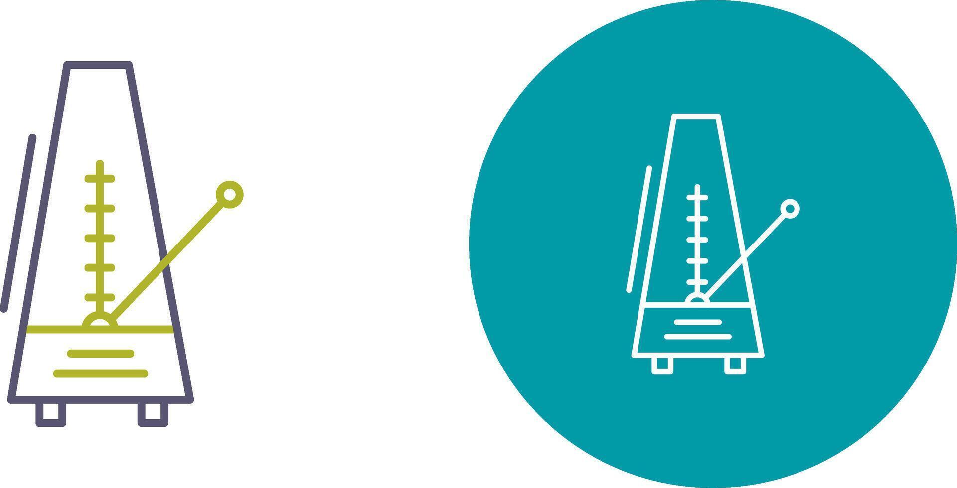 conception d'icône de métronome vecteur