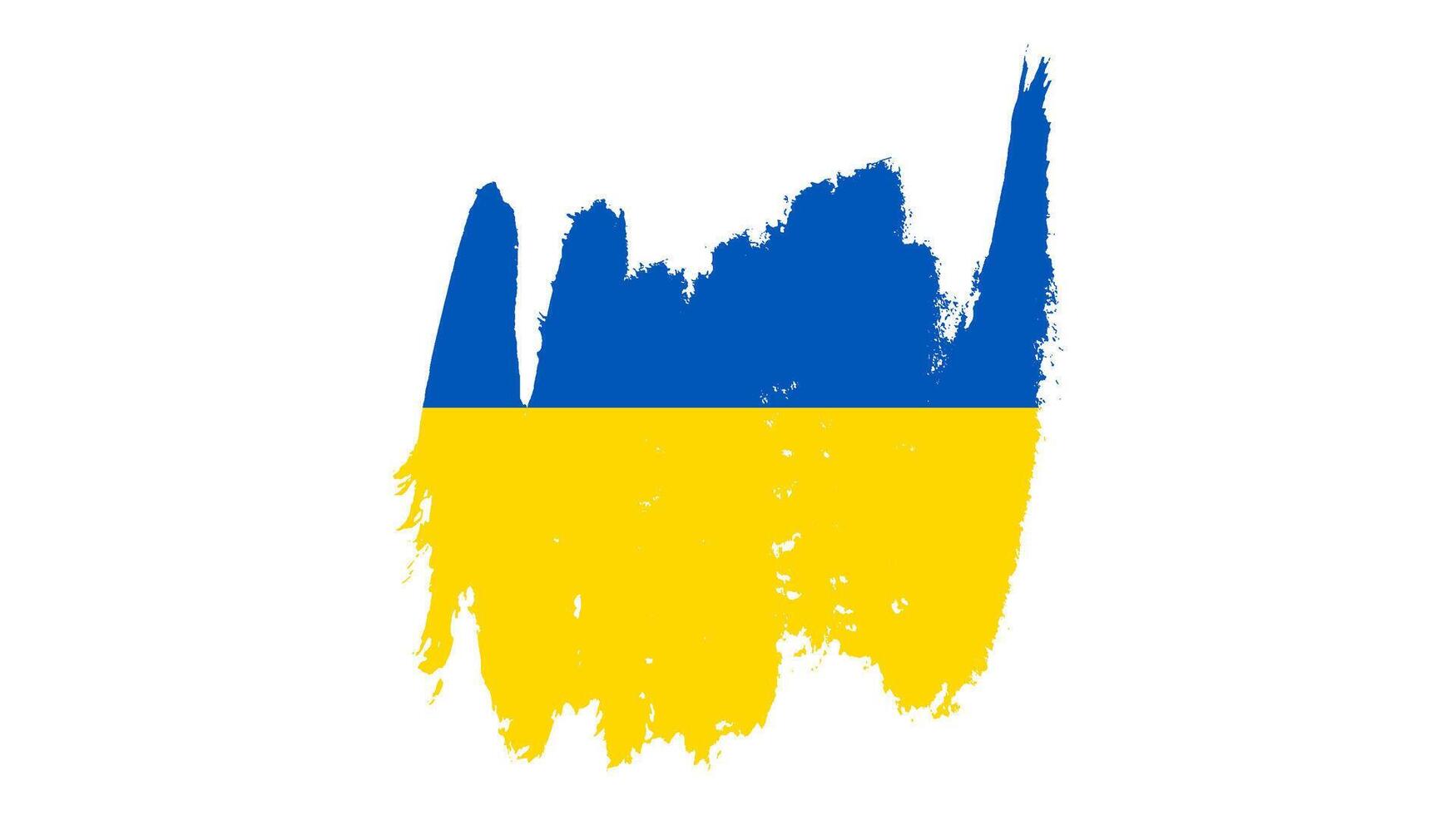 drapeau national ukrainien dans le style grunge vecteur