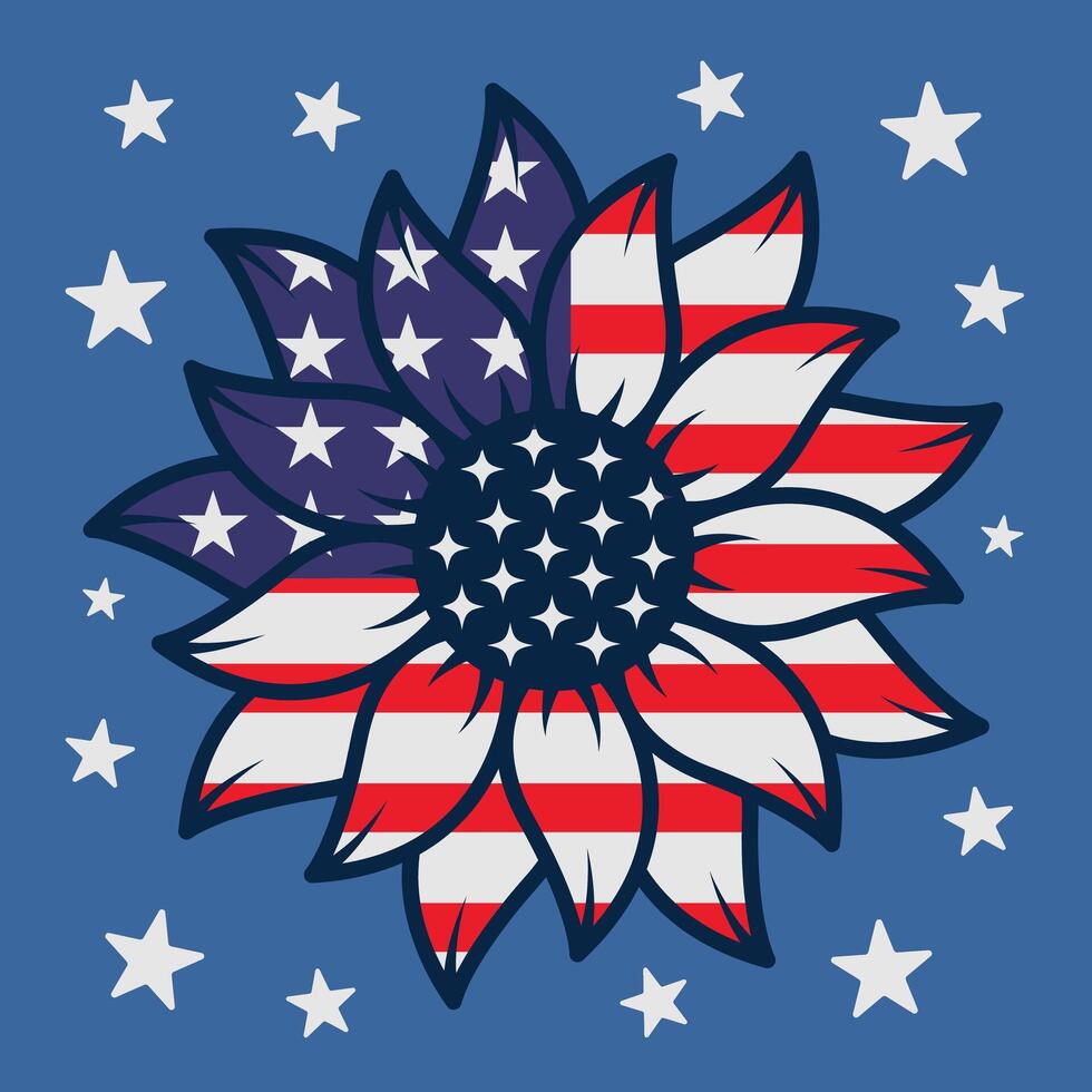 patriotique ombre boîte Etats-Unis 3d Contexte vecteur