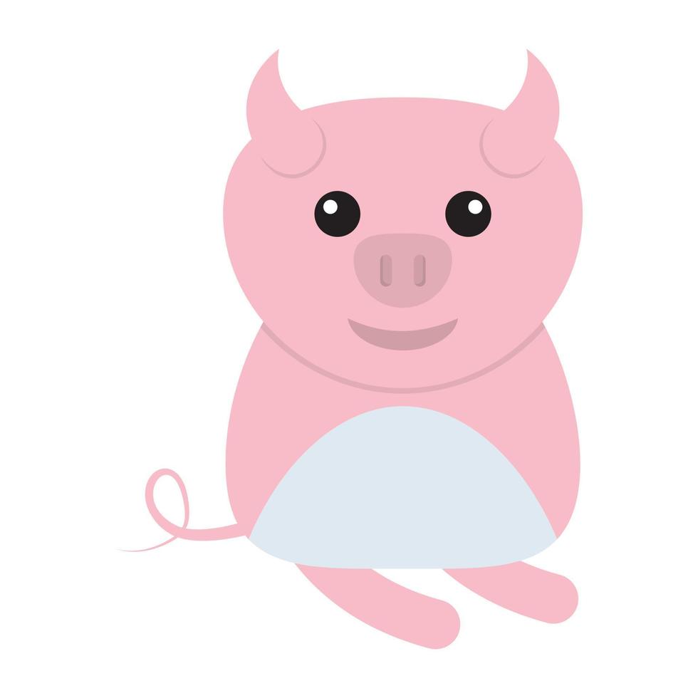 concepts de dessin de cochon vecteur