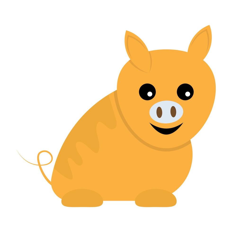 concepts de dessin de cochon vecteur