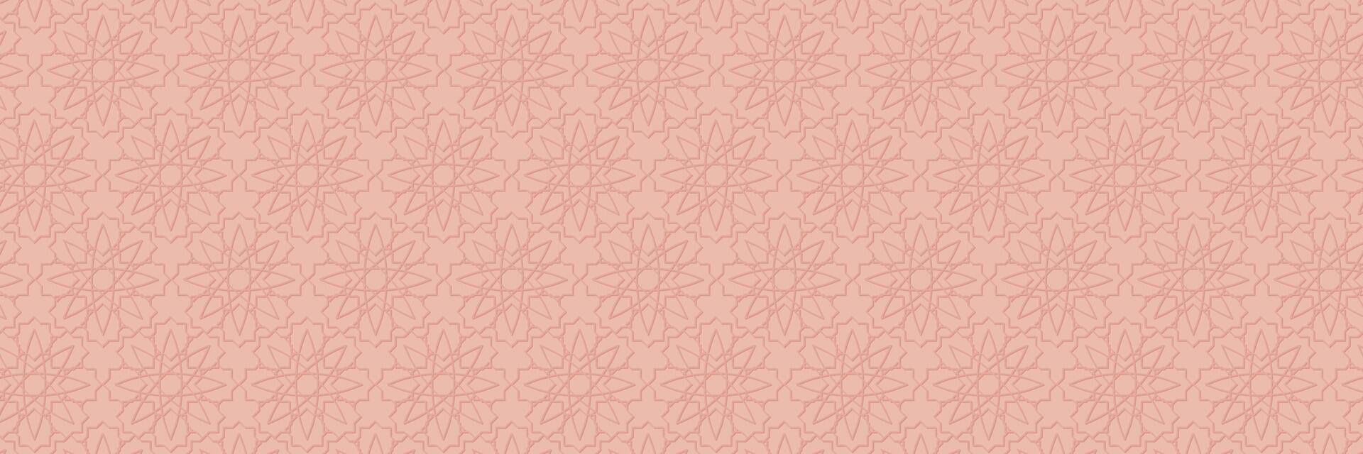 rose islamique texture Contexte avec arabe ornements. modèle conception pour bannières, affiches, social médias, salutation cartes pour islamique vacances, eid al fitr, ramadan, eid al-adha. vecteur