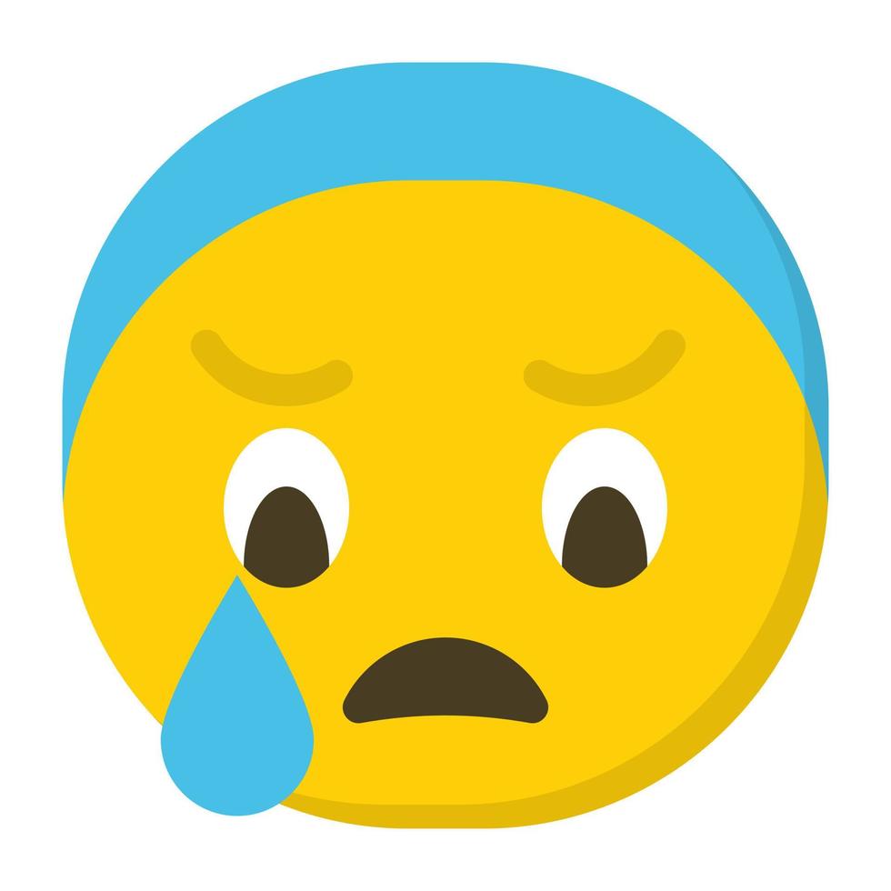 concepts d'emoji qui pleurent vecteur