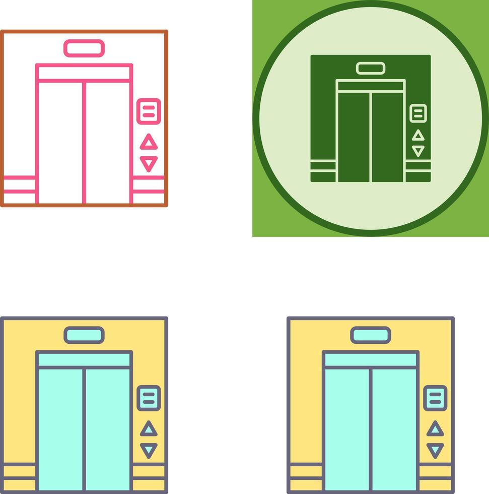 conception d'icône d'ascenseur vecteur