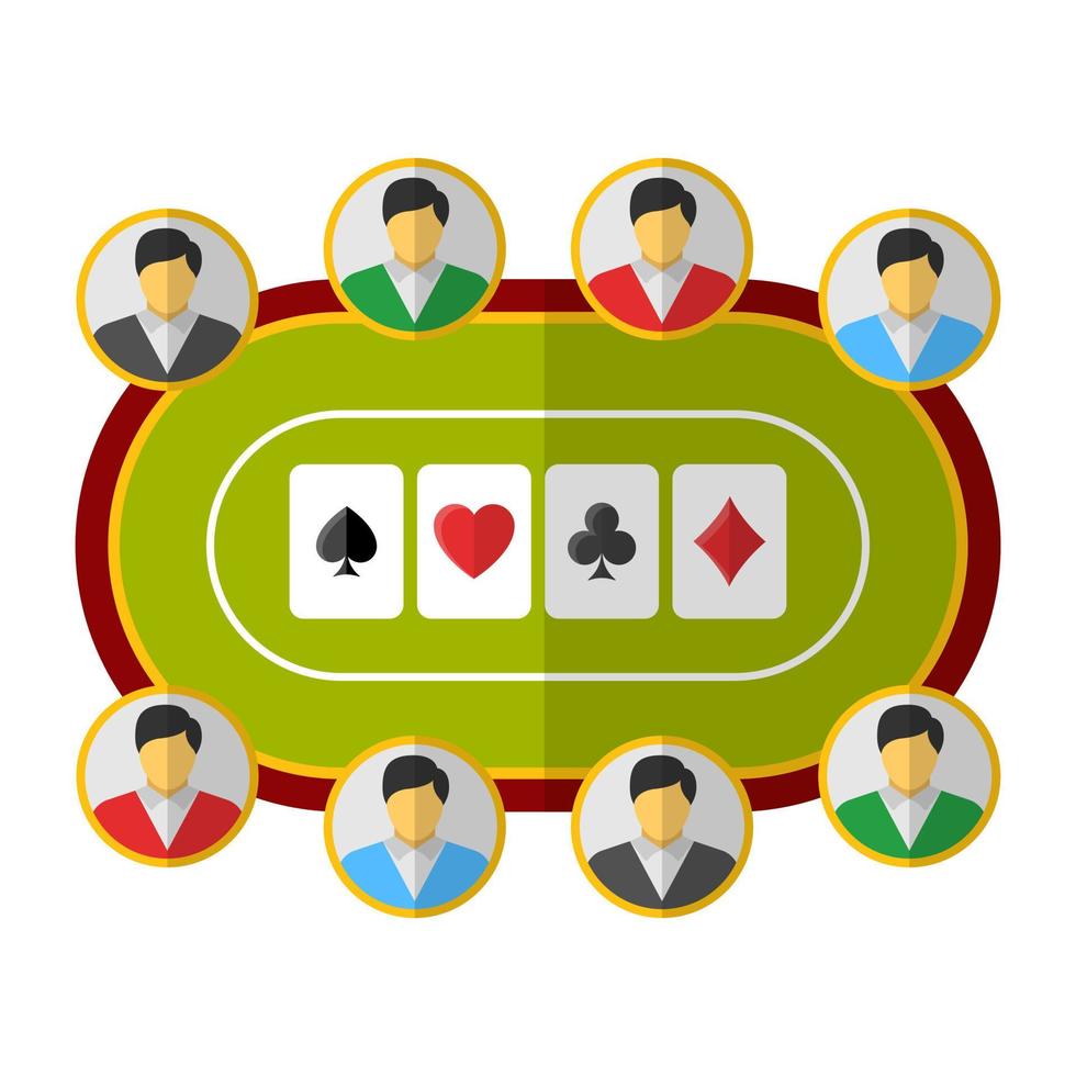 concepts de club de poker vecteur