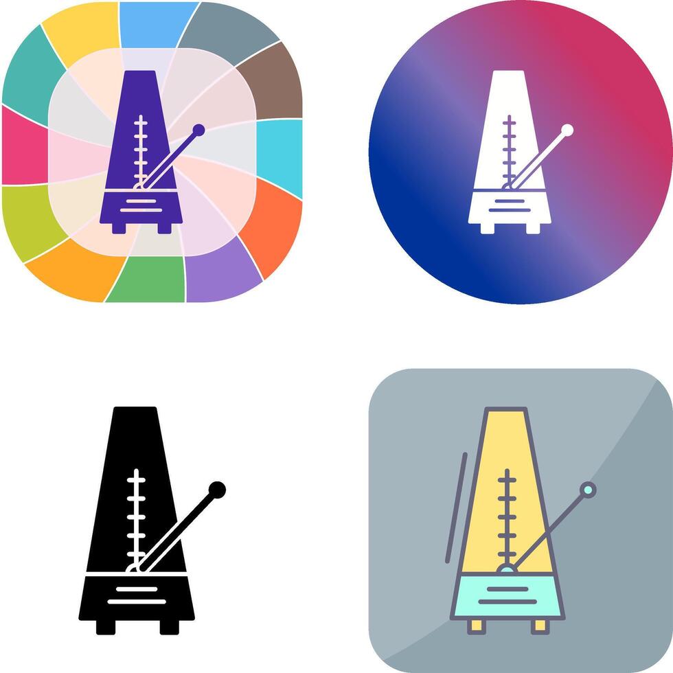 conception d'icône de métronome vecteur