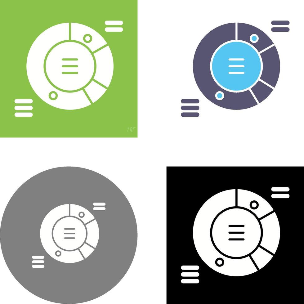 conception d'icône graphique à secteurs vecteur