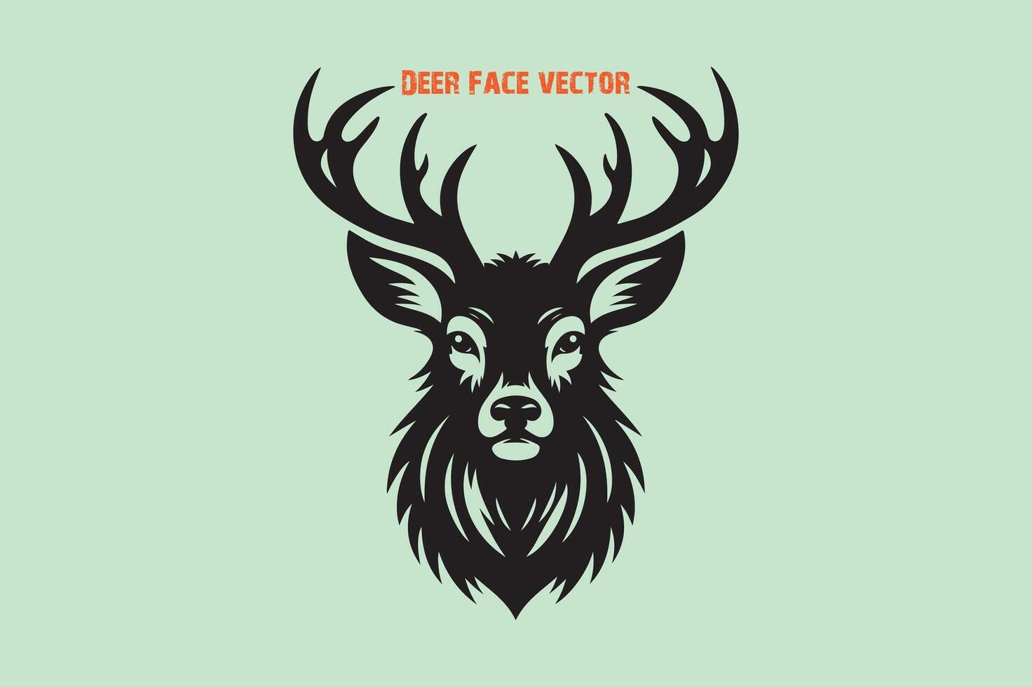 cerf visage illustration gratuit Télécharger vecteur