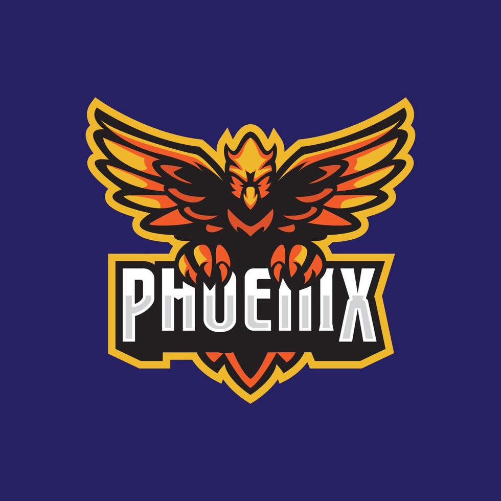 logo esport oiseau vecteur