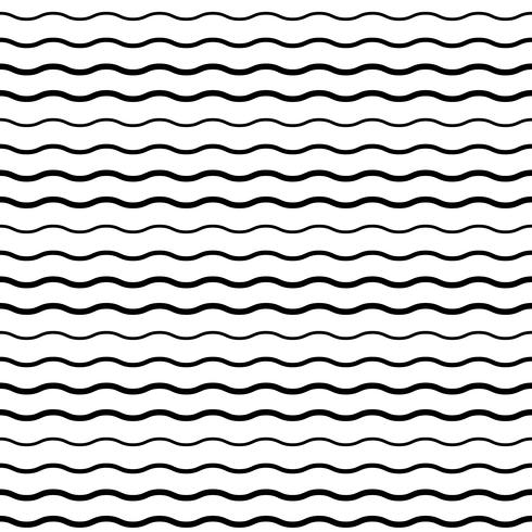 Seamless Pattern avec des lignes de vagues lisses vecteur