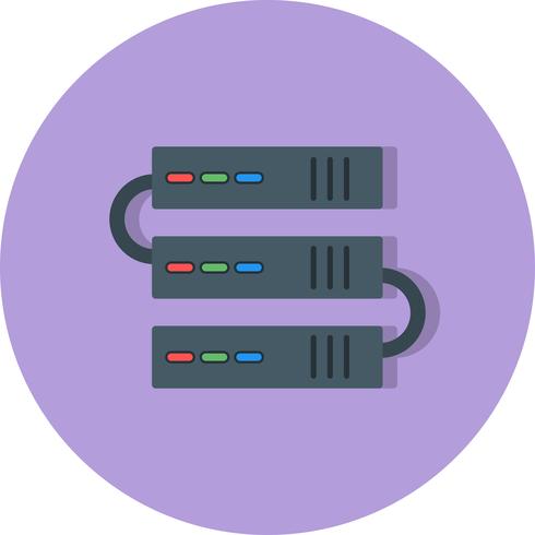 Icône de serveurs de vecteur