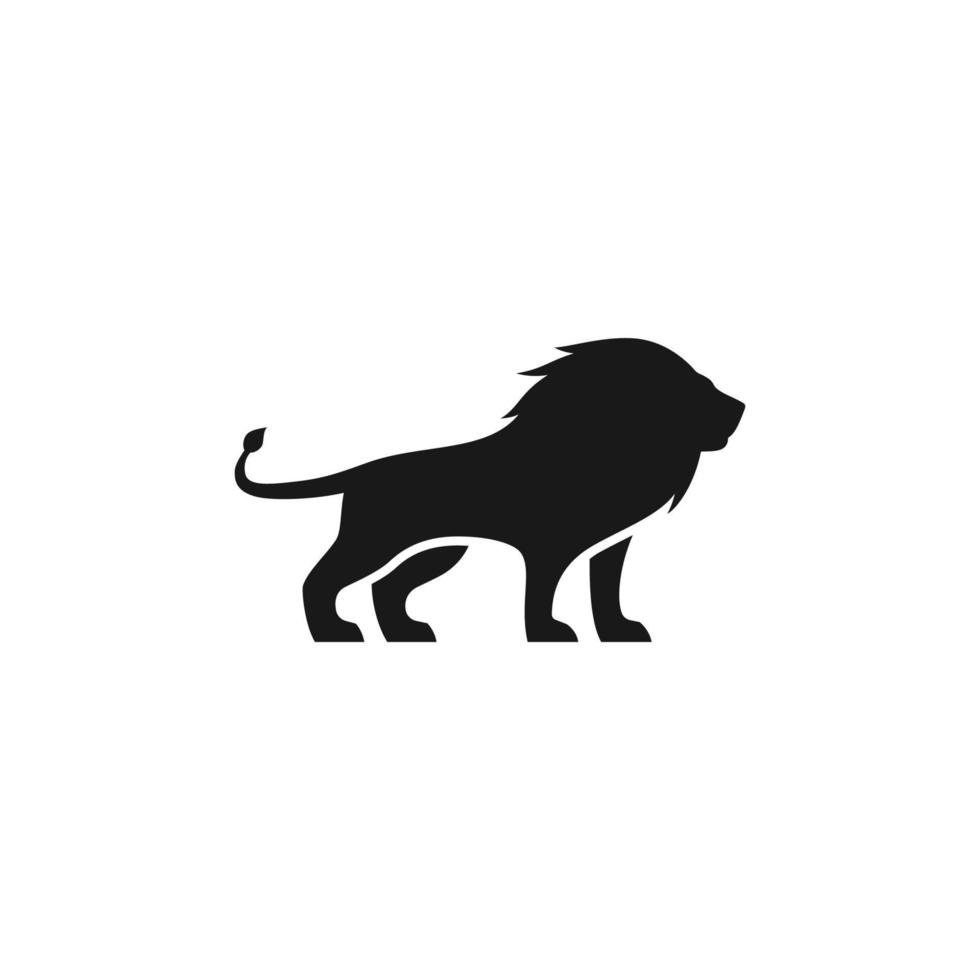 création de logo de lion vecteur