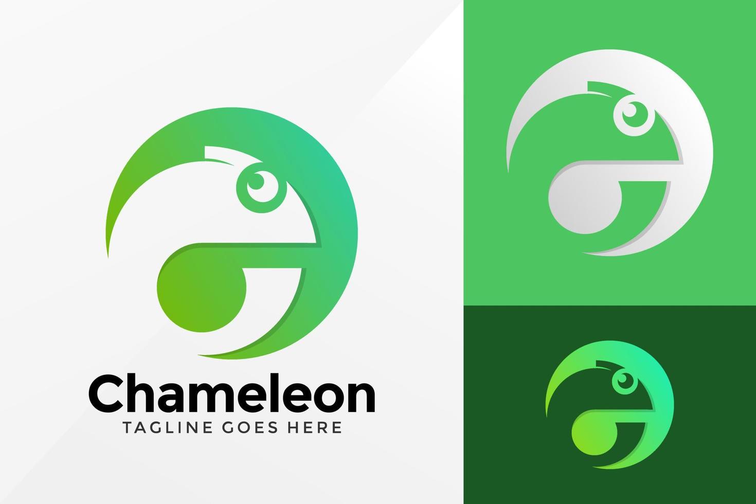 conception de logo caméléon, logos d'identité de marque conçoit un modèle d'illustration vectorielle vecteur