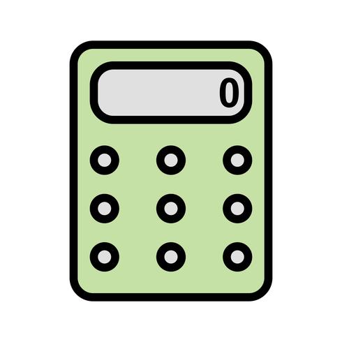 Icône de calculatrice de vecteur