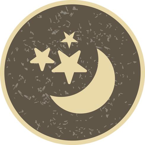 Lune et étoiles Vector Icon