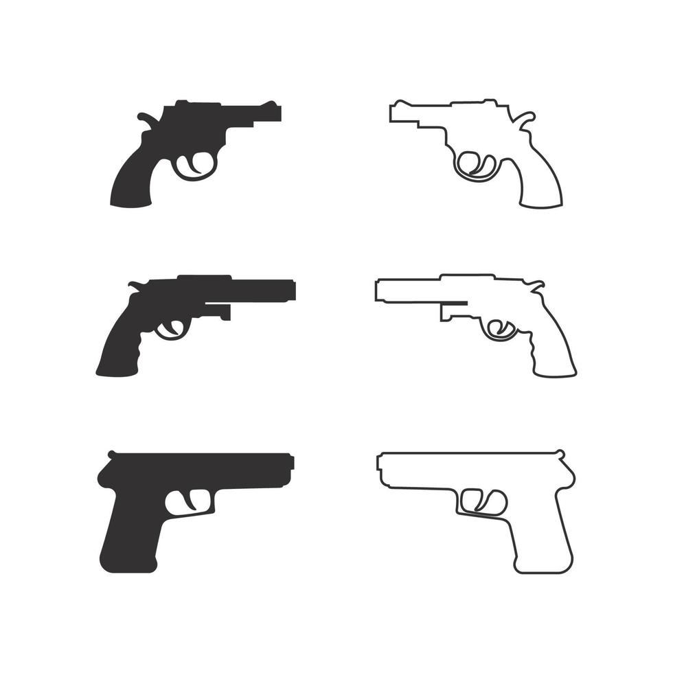 logo d'arme à feu et soldat de l'armée tir de tireur d'élite vector illustration de conception revolver de tir militaire