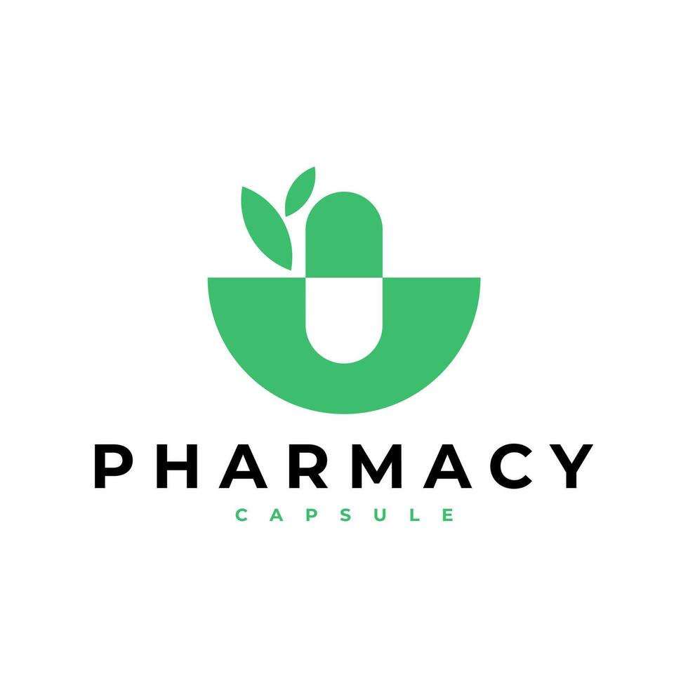 pharmacie capsule boutique magasin médicament logo icône illustration vecteur