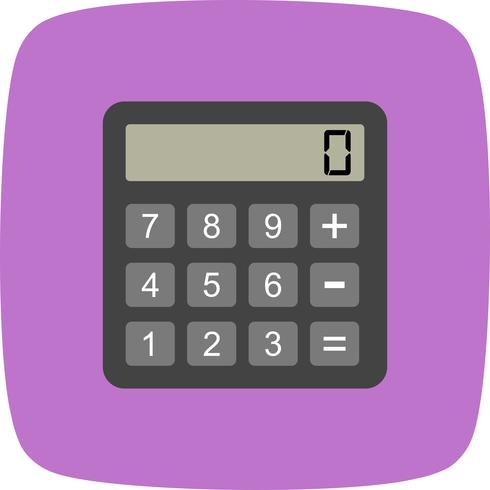 Icône de calculatrice de vecteur