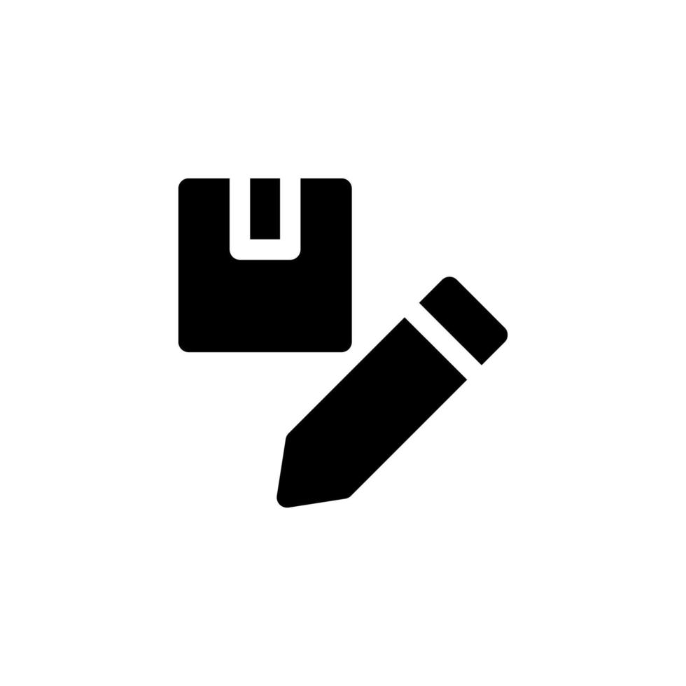 illustration vectorielle de conception d'icône de rédaction avec stylo symbole, marketing, promotion, produit pour les entreprises de publicité vecteur