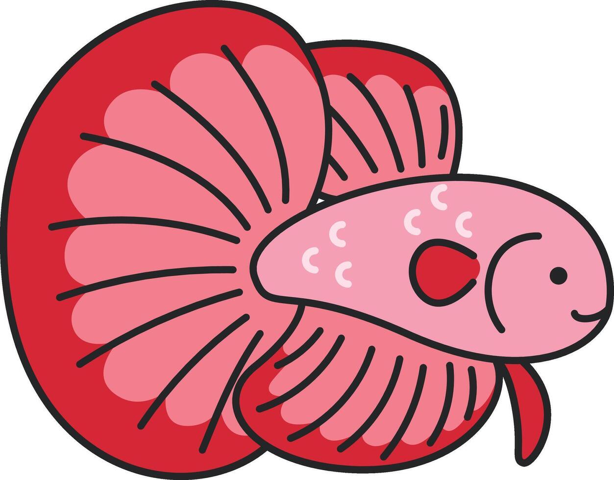 illustration de poisson betta vecteur