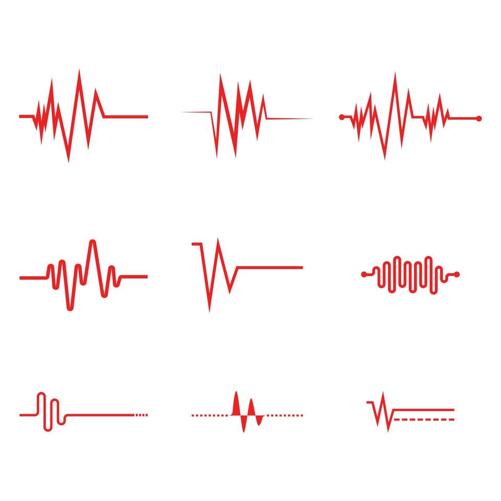 impulsion ligne ilustration logo modèle vecteur