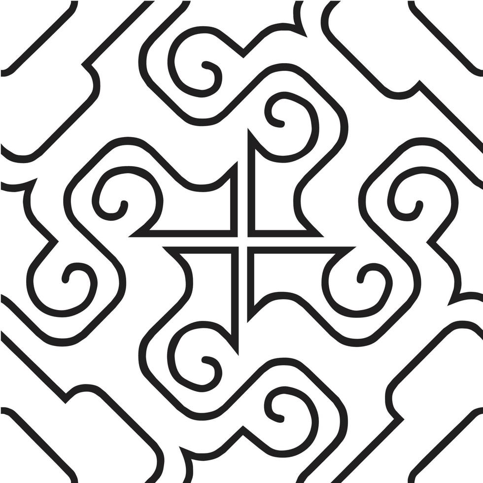 carreaux de motif, motifs d'ornement design antique en illustration vectorielle. vecteur