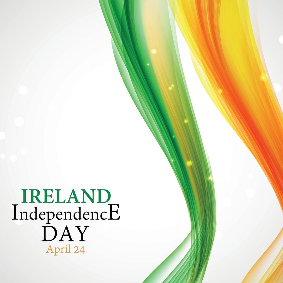 illustration vectorielle de la fête de l'indépendance de l'irlande vecteur