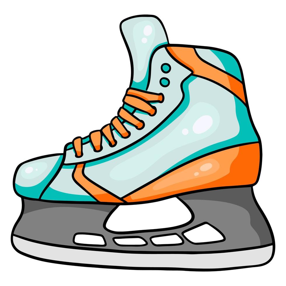 patin de hockey. chaussures de sport pour jouer au hockey. vecteur