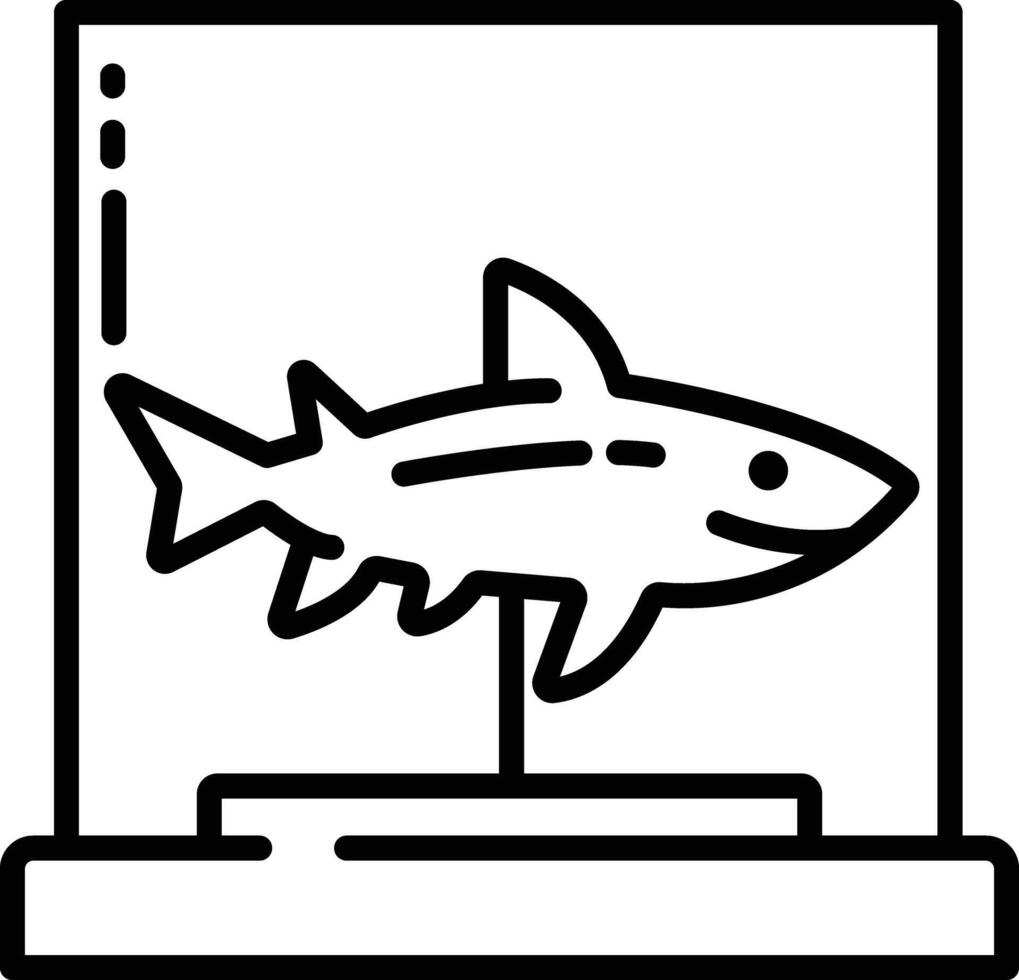 requin contour illustration vecteur