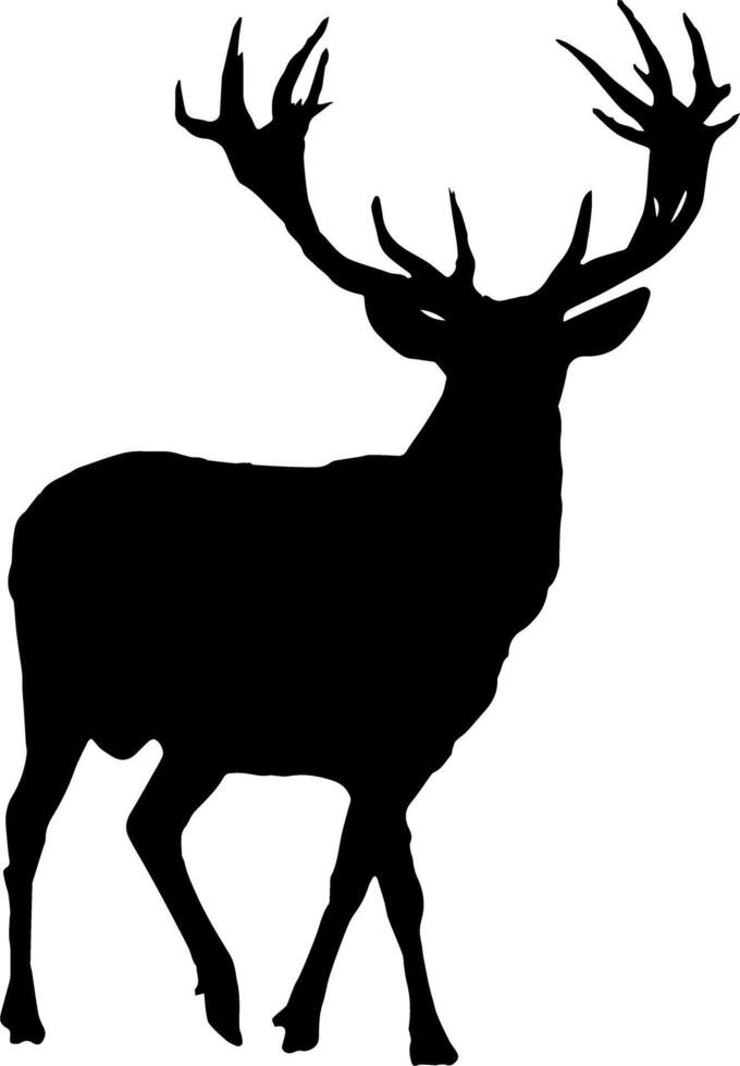 cerf silhouette Icônes illustration vecteur