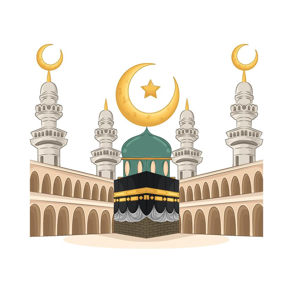 illustration de kaaba vecteur