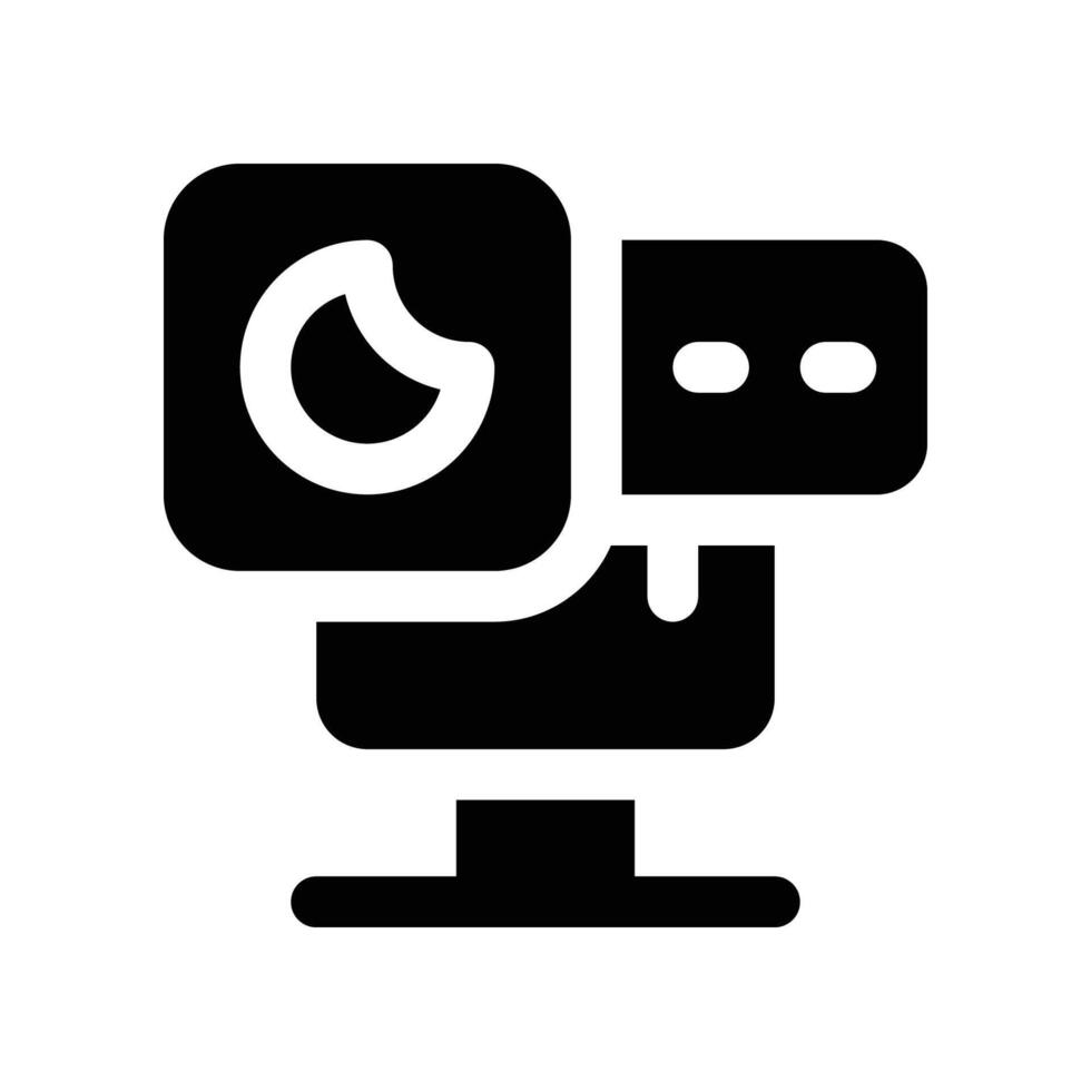 webcam icône. glyphe icône pour votre site Internet, mobile, présentation, et logo conception. vecteur