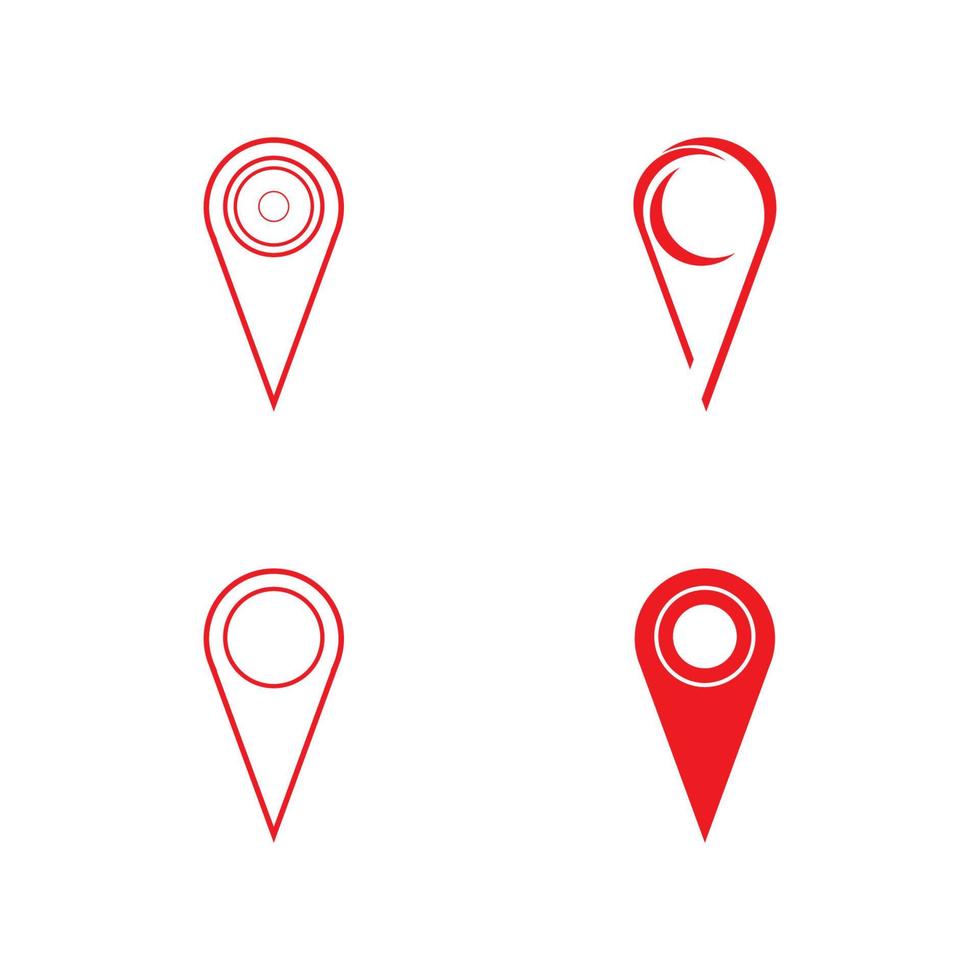 point de localisation icône logo vector illustration design