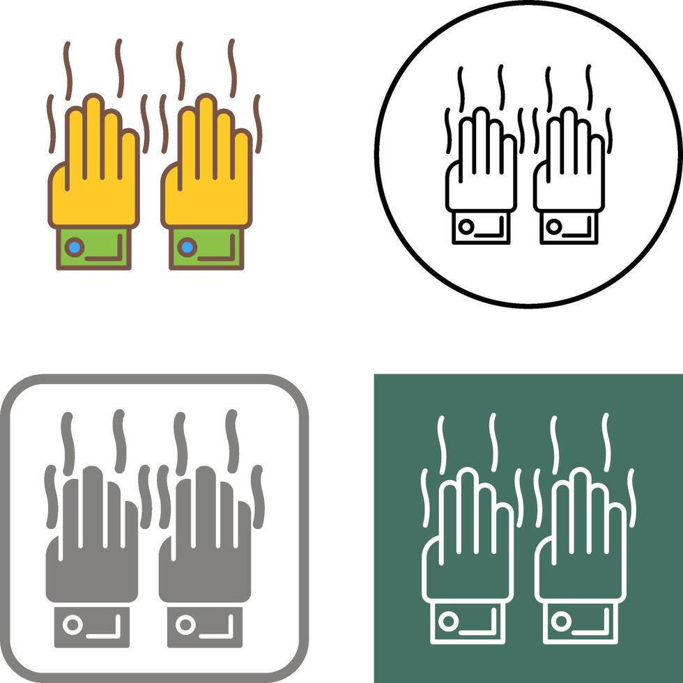 malodorant mains icône conception vecteur