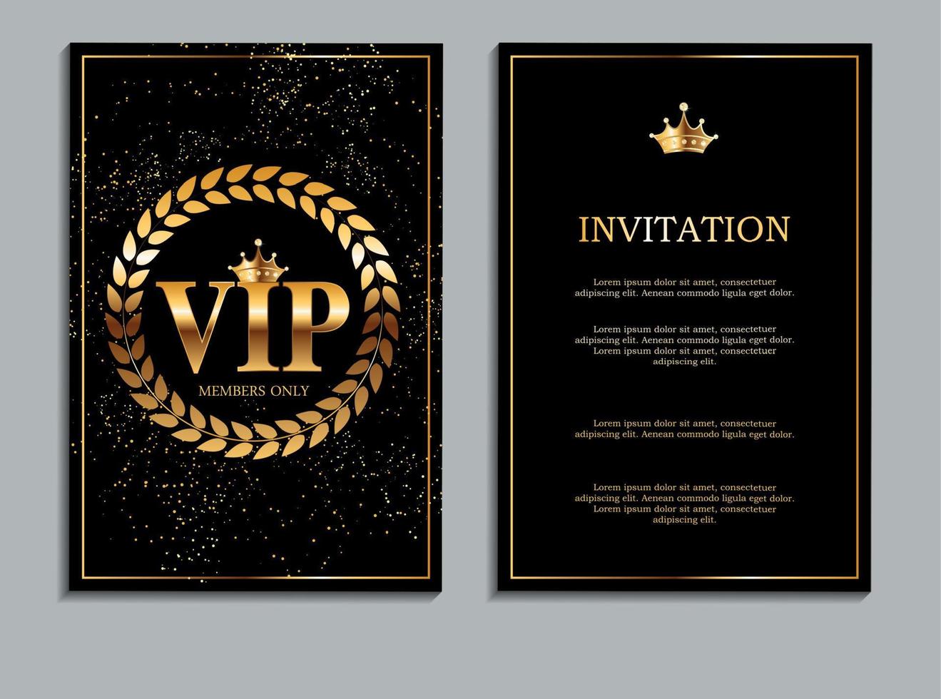 résumé, luxe, VIP, membres, seulement, invitation, fond, vecteur, illustration vecteur