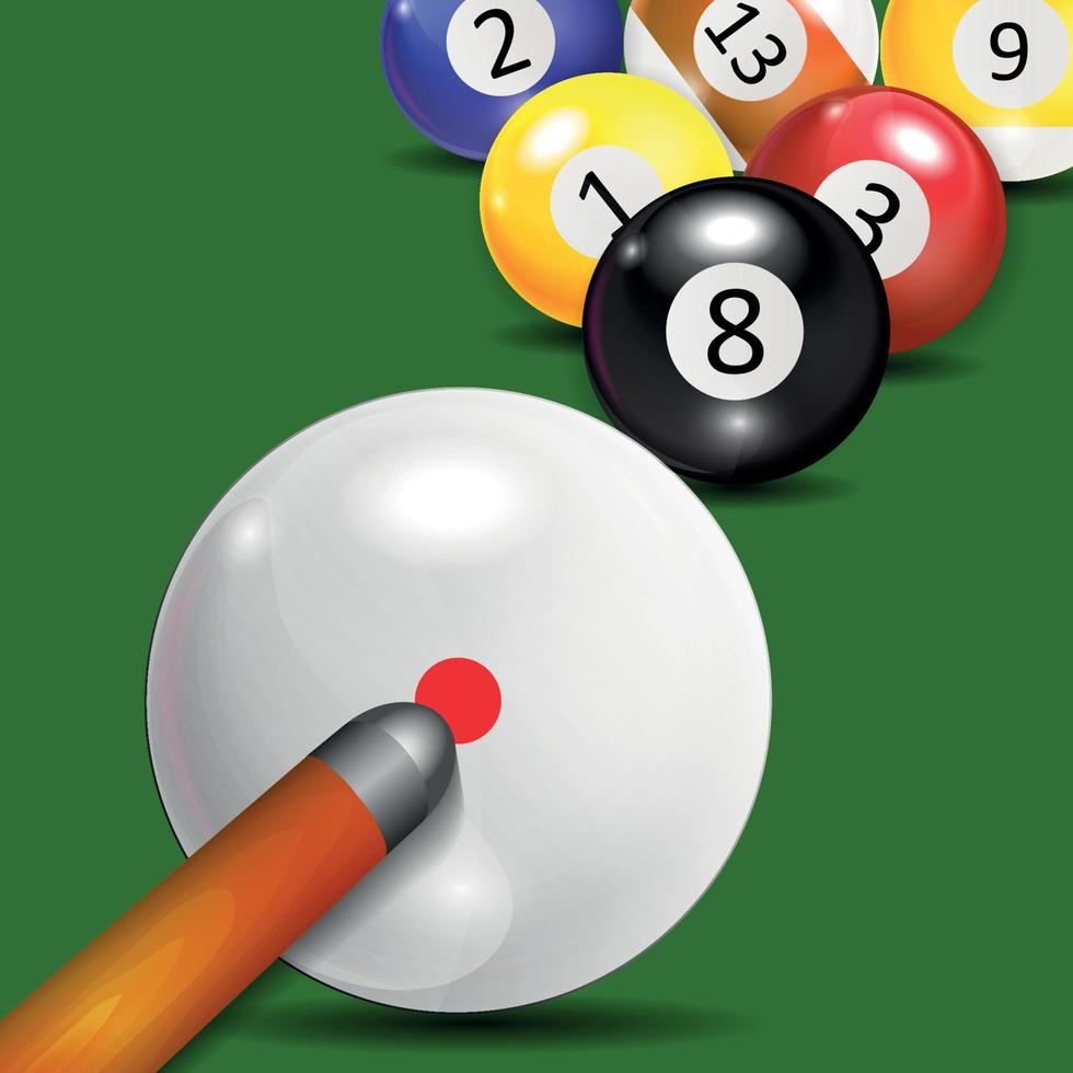 ivoires, fond de boules de billard vecteur