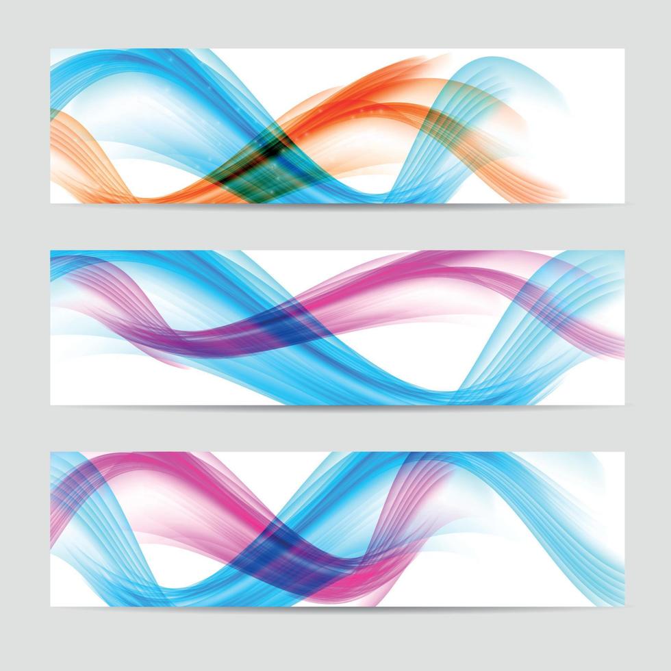 arrière-plan abstrait d'en-tête de vague colorée. illustration vectorielle vecteur