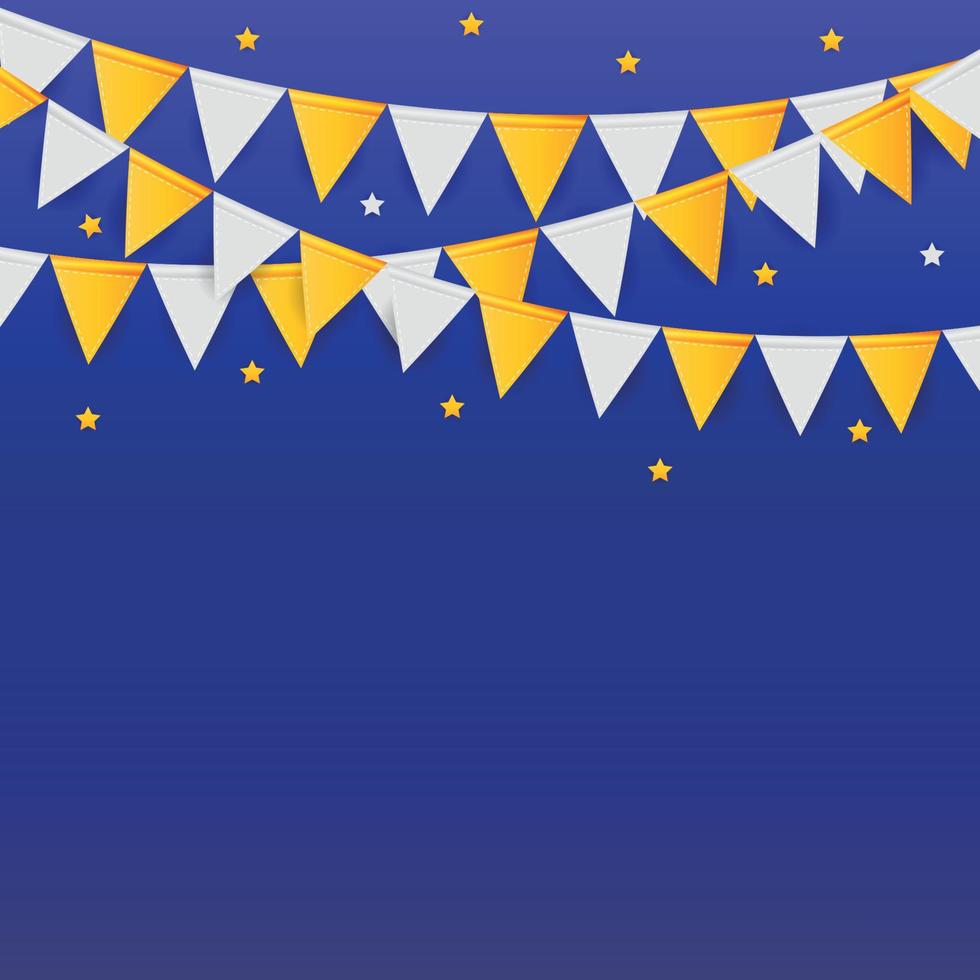 fond de fête avec illustration vectorielle de drapeaux vecteur