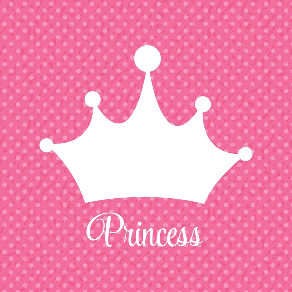 fond de princesse avec illustration vectorielle de couronne vecteur