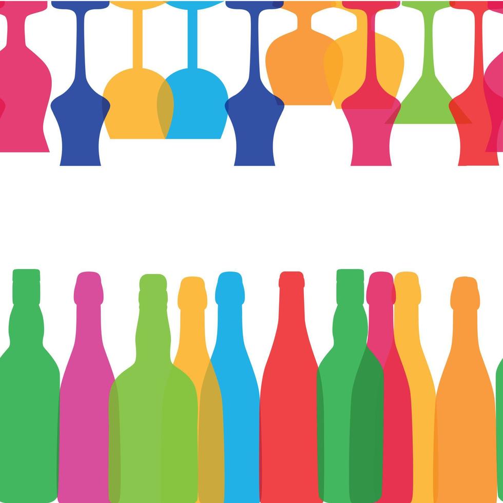 Vector illustration of silhouette bouteille d'alcool de fond transparent