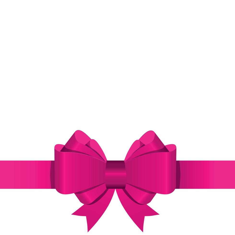 Bow cadeau avec illustration vectorielle de ruban vecteur