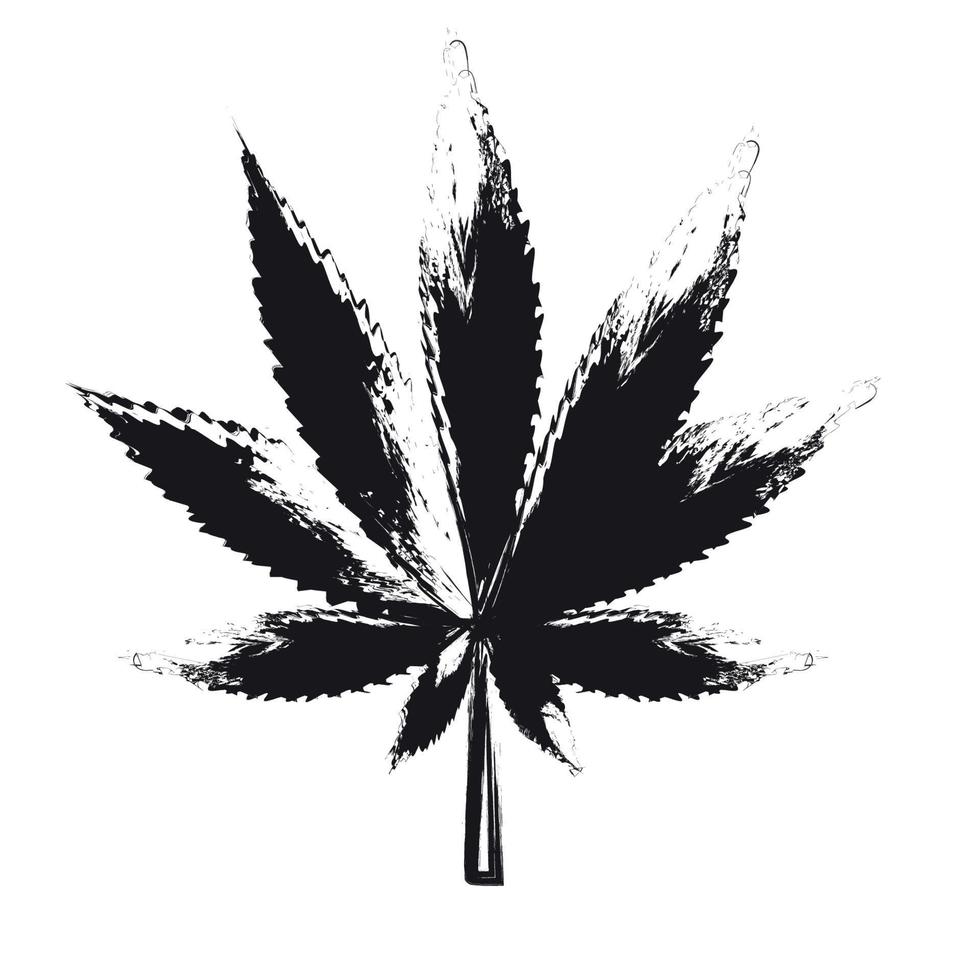 illustration vectorielle de cannabis abstrait fond vecteur