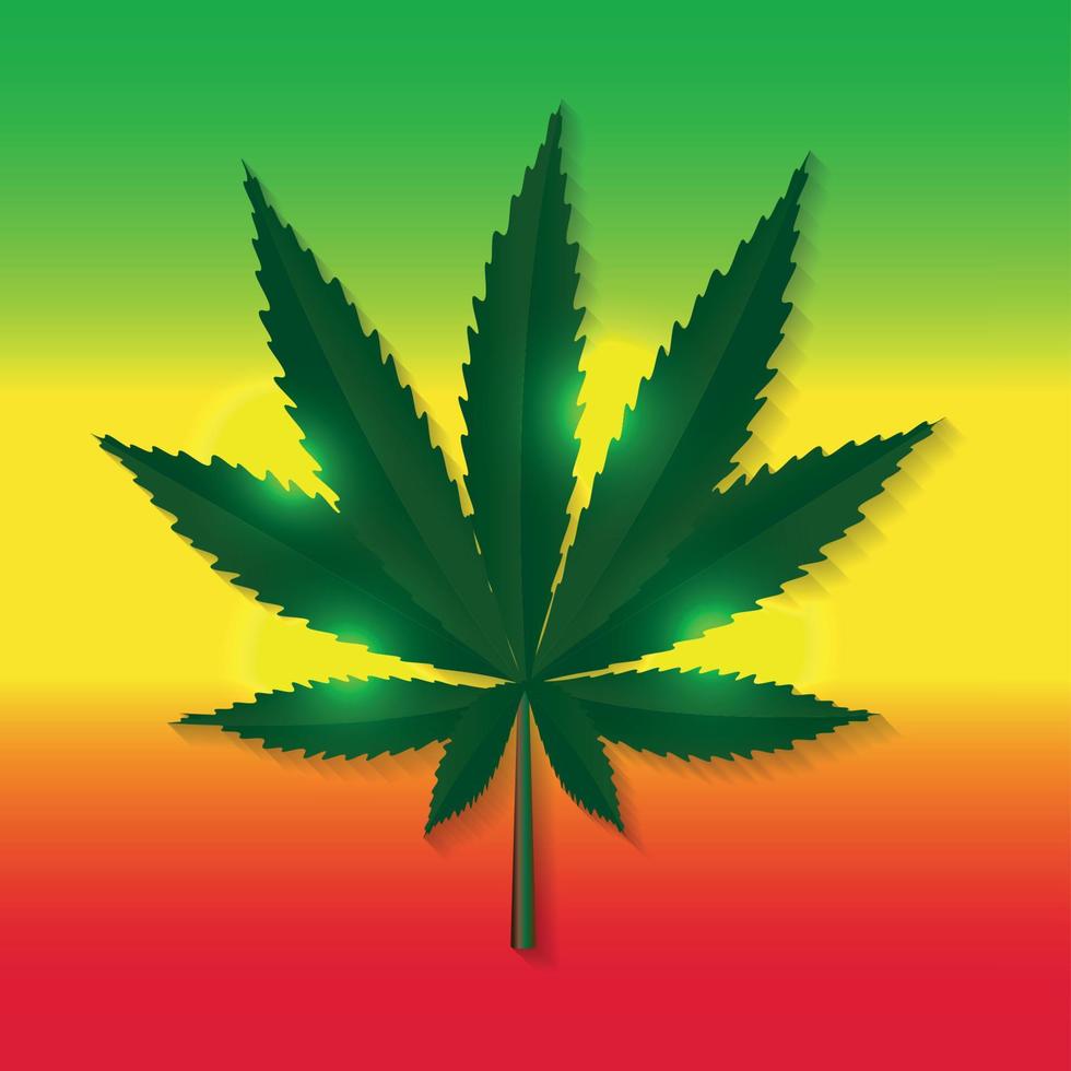 illustration vectorielle de cannabis abstrait fond vecteur