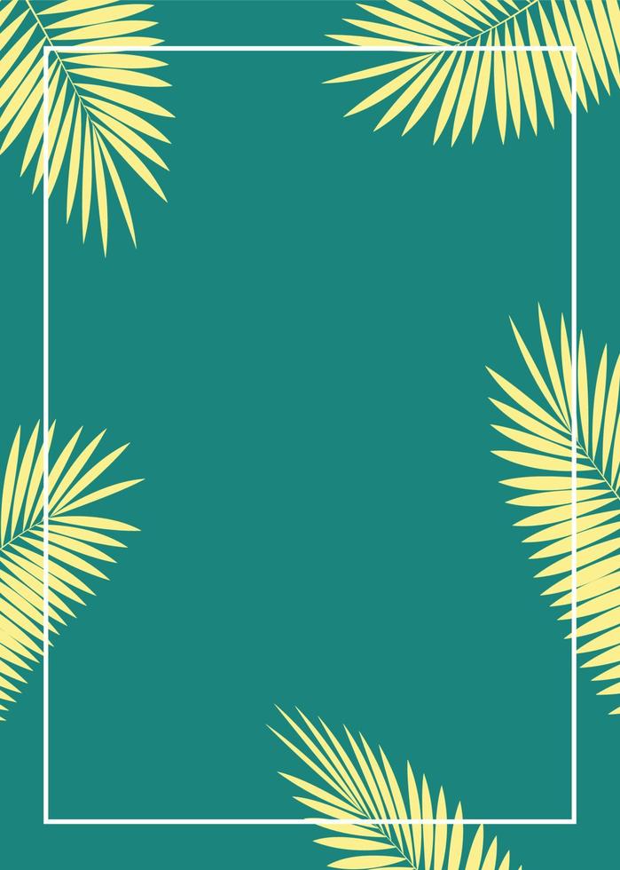 abstrait de feuille de palmier. illustration vectorielle vecteur