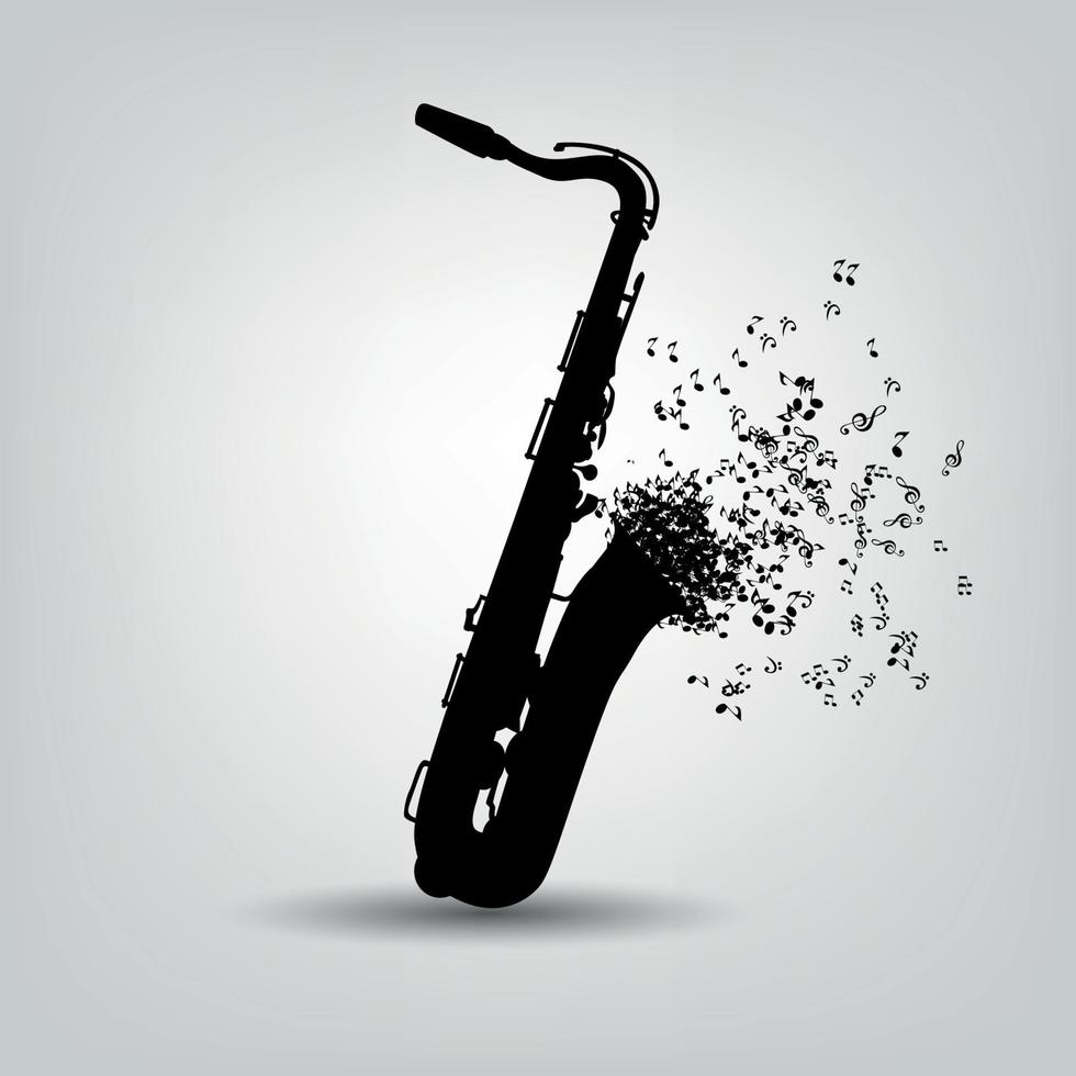 illustration vectorielle de fond de musique abstraite pour votre conception vecteur