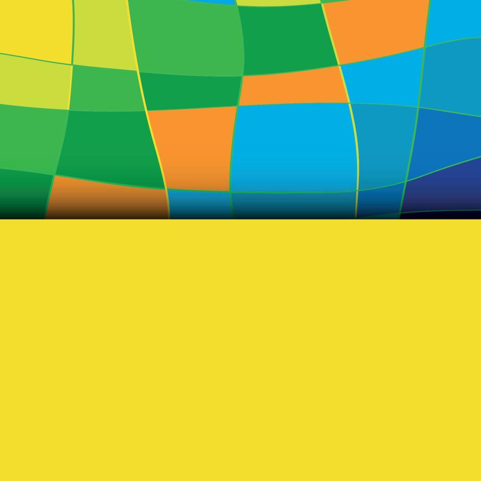 motifs abstraits du drapeau de couleur du brésil. illustration vectorielle. vecteur